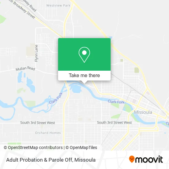 Mapa de Adult Probation & Parole Off