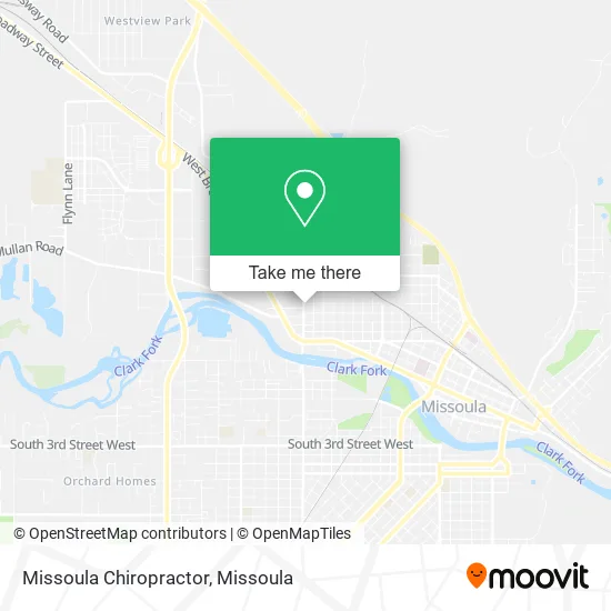 Missoula Chiropractor map
