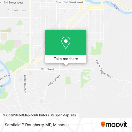 Sarsfield P Dougherty, MD map