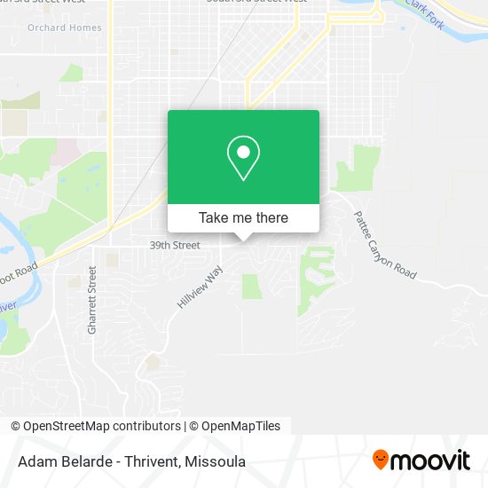Mapa de Adam Belarde - Thrivent