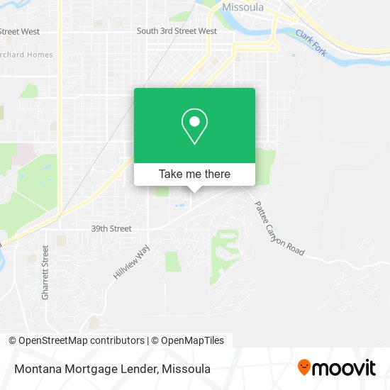 Montana Mortgage Lender map