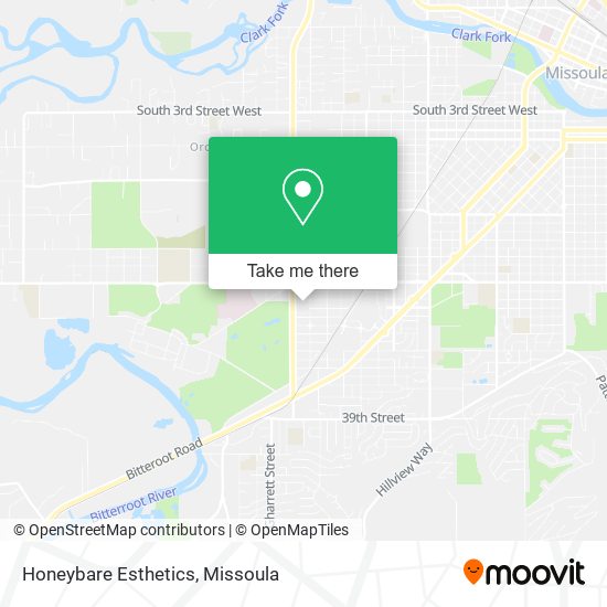 Honeybare Esthetics map