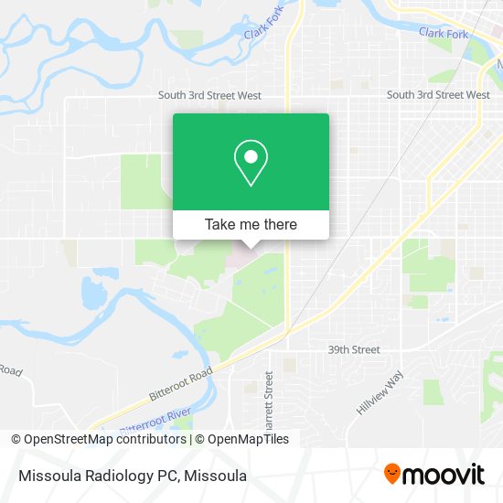 Missoula Radiology PC map