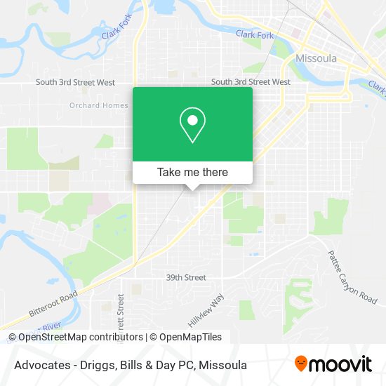 Advocates - Driggs, Bills & Day PC map