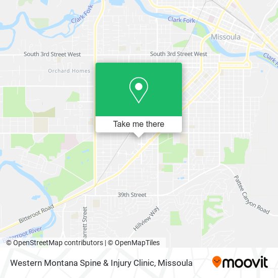 Western Montana Spine & Injury Clinic map