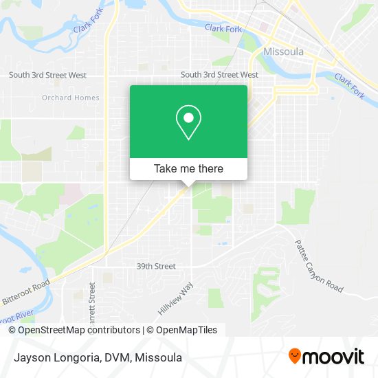Jayson Longoria, DVM map