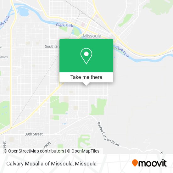 Calvary Musalla of Missoula map