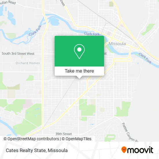 Mapa de Cates Realty State