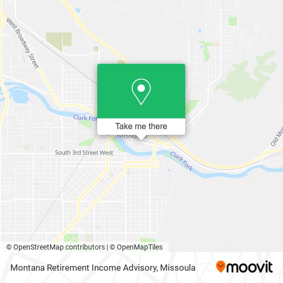 Montana Retirement Income Advisory map