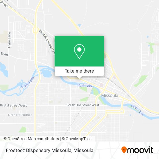 Mapa de Frosteez Dispensary Missoula