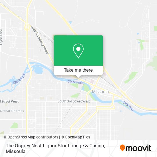 The Osprey Nest Liquor Stor Lounge & Casino map