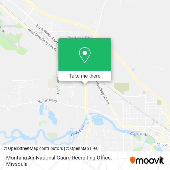 Montana Air National Guard Recruiting Office map