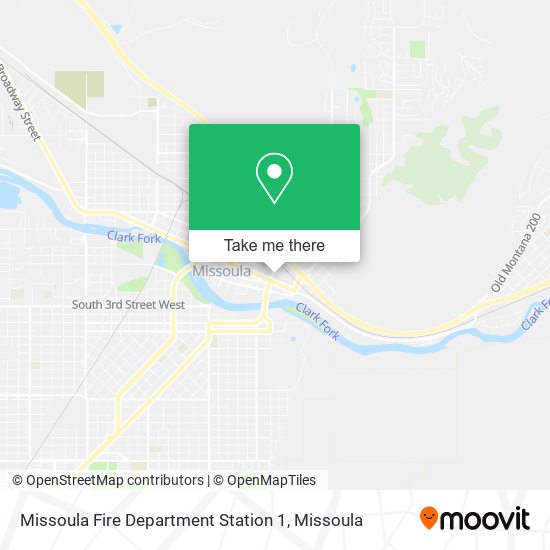 Missoula Fire Department Station 1 map