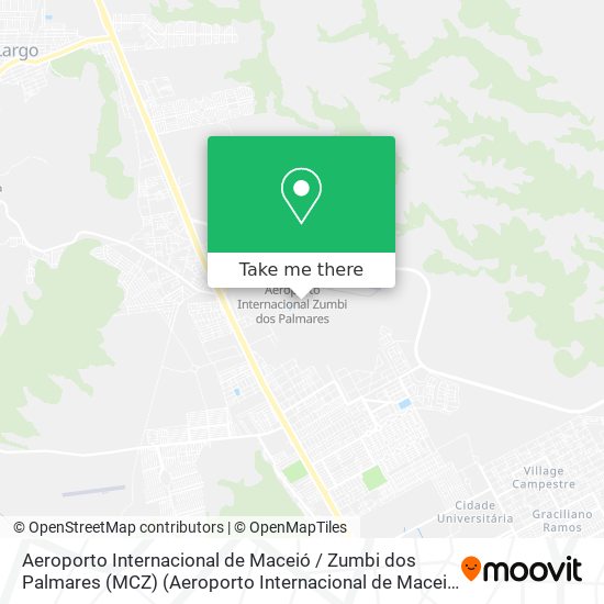 Mapa Aeroporto Internacional de Maceió / Zumbi dos Palmares (MCZ) (Aeroporto Internacional de Maceió / Z