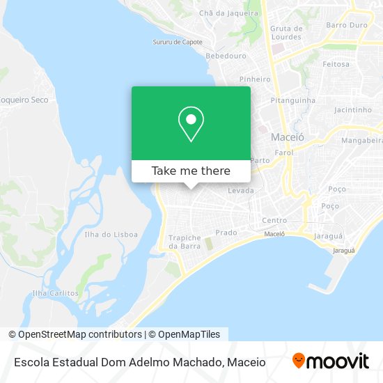 Mapa Escola Estadual Dom Adelmo Machado