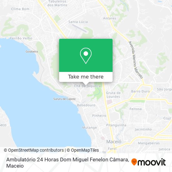 Mapa Ambulatório 24 Horas Dom Miguel Fenelon Câmara