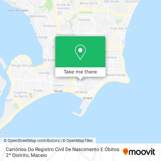 Cartórios Do Registro Civil De Nascimento E Óbitos 2º Distrito map