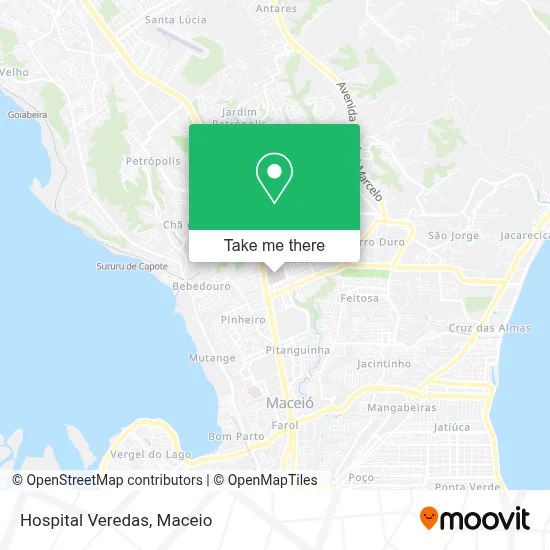 Hospital Veredas map