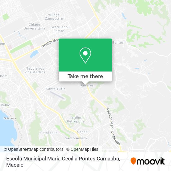 Mapa Escola Municipal Maria Cecília Pontes Carnaúba
