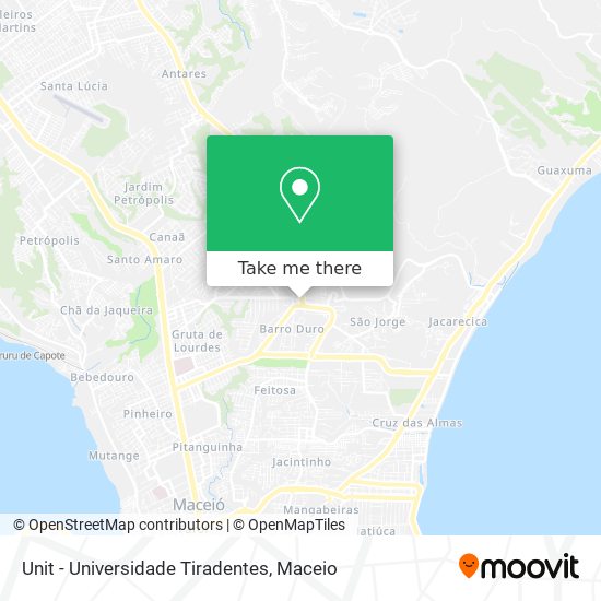 Unit - Universidade Tiradentes map