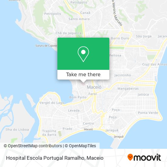 Mapa Hospital Escola Portugal Ramalho