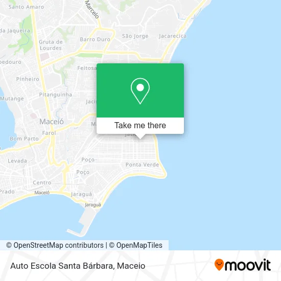 Auto Escola Santa Bárbara map