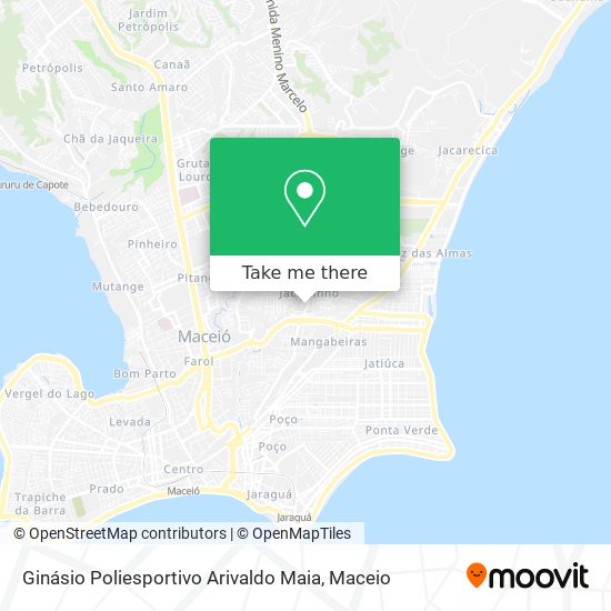 Ginásio Poliesportivo Arivaldo Maia map