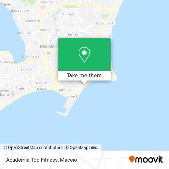 Mapa Academia Top Fitness