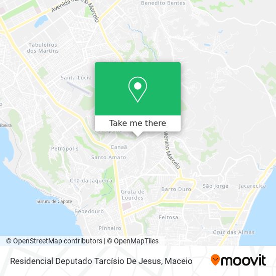 Mapa Residencial Deputado Tarcísio De Jesus