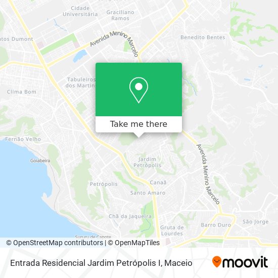 Entrada Residencial Jardim Petrópolis I map