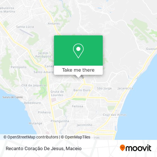 Mapa Recanto Coração De Jesus