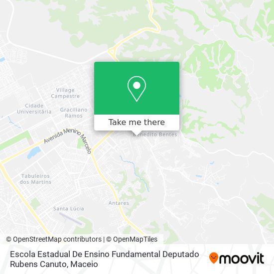 Escola Estadual De Ensino Fundamental Deputado Rubens Canuto map
