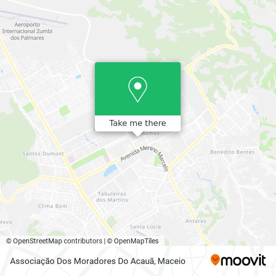 Associação Dos Moradores Do Acauã map