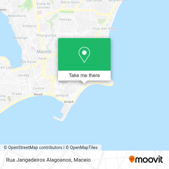 Rua Jangadeiros Alagoanos map