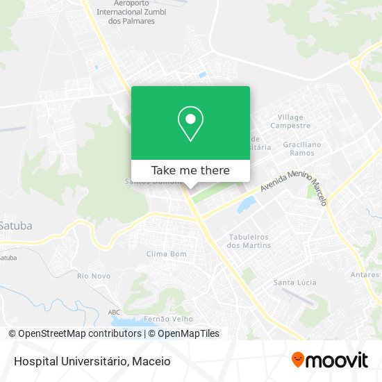 Mapa Hospital Universitário