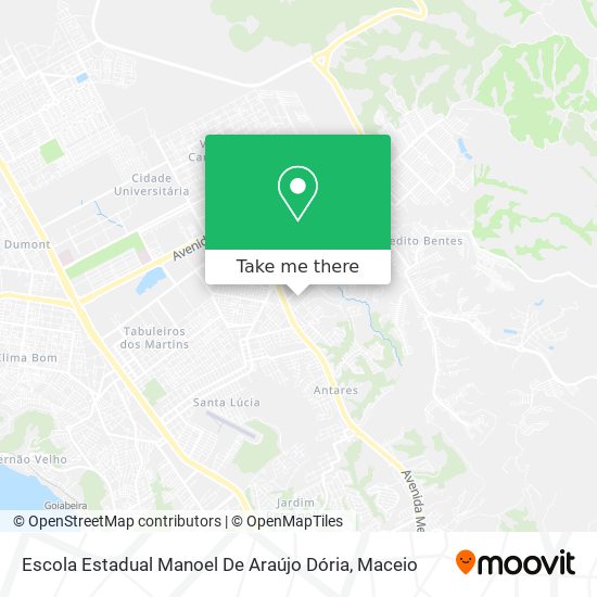 Mapa Escola Estadual Manoel De Araújo Dória