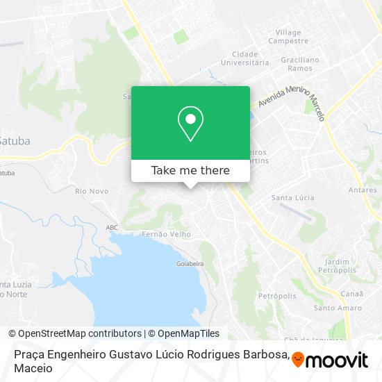 Mapa Praça Engenheiro Gustavo Lúcio Rodrigues Barbosa