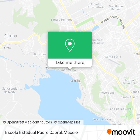 Mapa Escola Estadual Padre Cabral