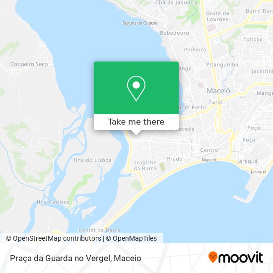 Praça da Guarda no Vergel map
