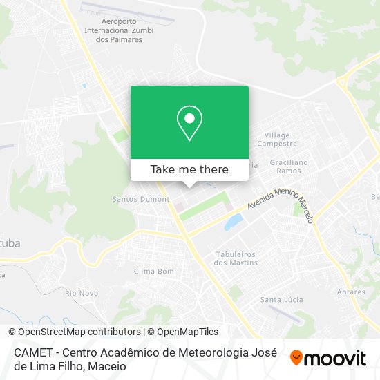 Mapa CAMET - Centro Acadêmico de Meteorologia José de Lima Filho