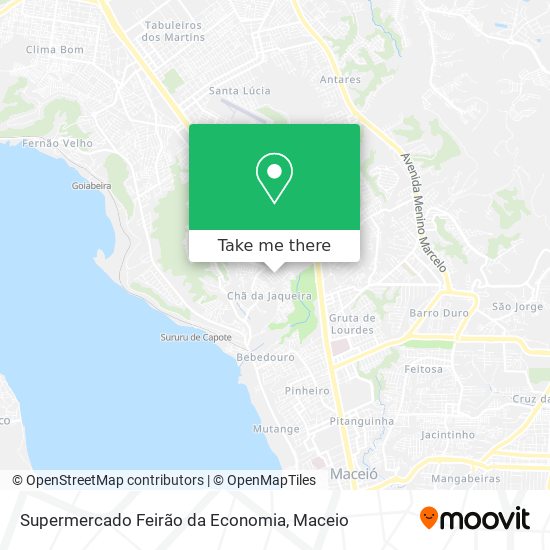 Supermercado Feirão da Economia map