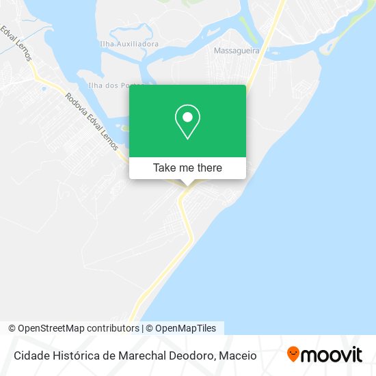 Cidade Histórica de Marechal Deodoro map