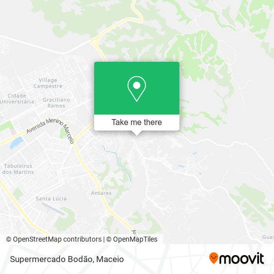 Supermercado Bodão map