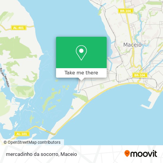 Mapa mercadinho da socorro