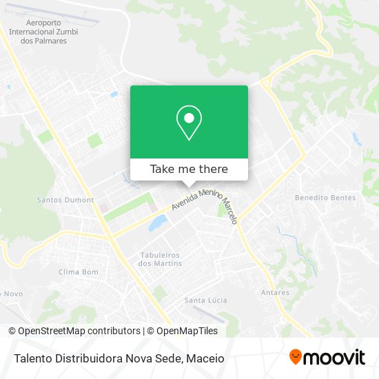 Talento Distribuidora Nova Sede map