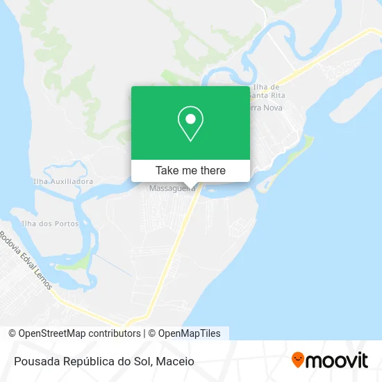 Pousada República do Sol map