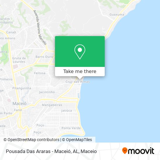 Pousada Das Araras - Maceió, AL map