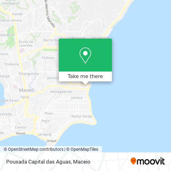 Mapa Pousada Capital das Aguas