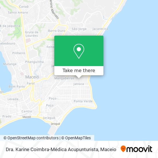 Mapa Dra. Karine Coimbra-Médica Acupunturista