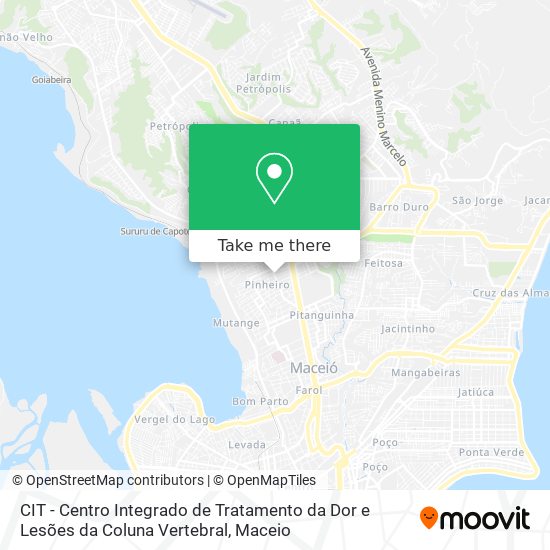 Mapa CIT - Centro Integrado de Tratamento da Dor e Lesões da Coluna Vertebral